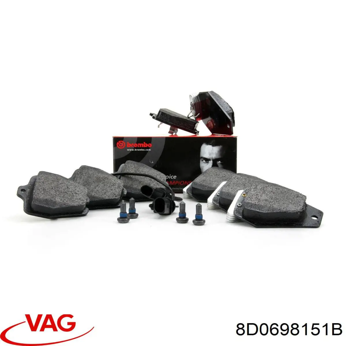 Передні тормозні колодки 8D0698151B VAG