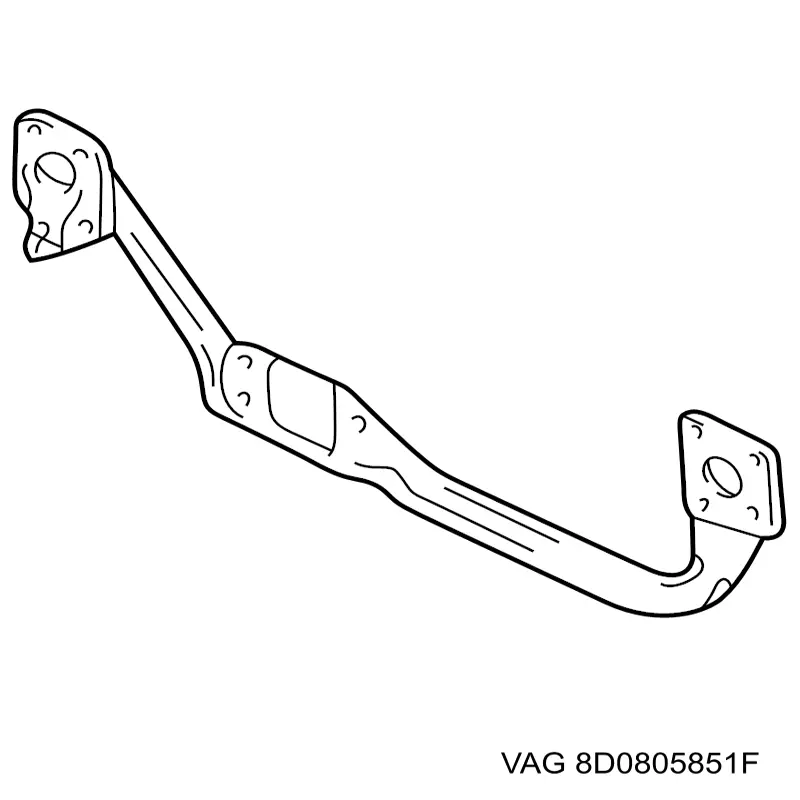 Купити 8D0805851F VAG Підсилювач бампера