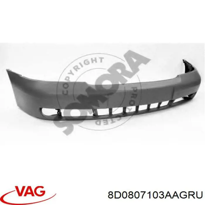Купити 8D0807103AAGRU VAG Буфер (бампер) передній