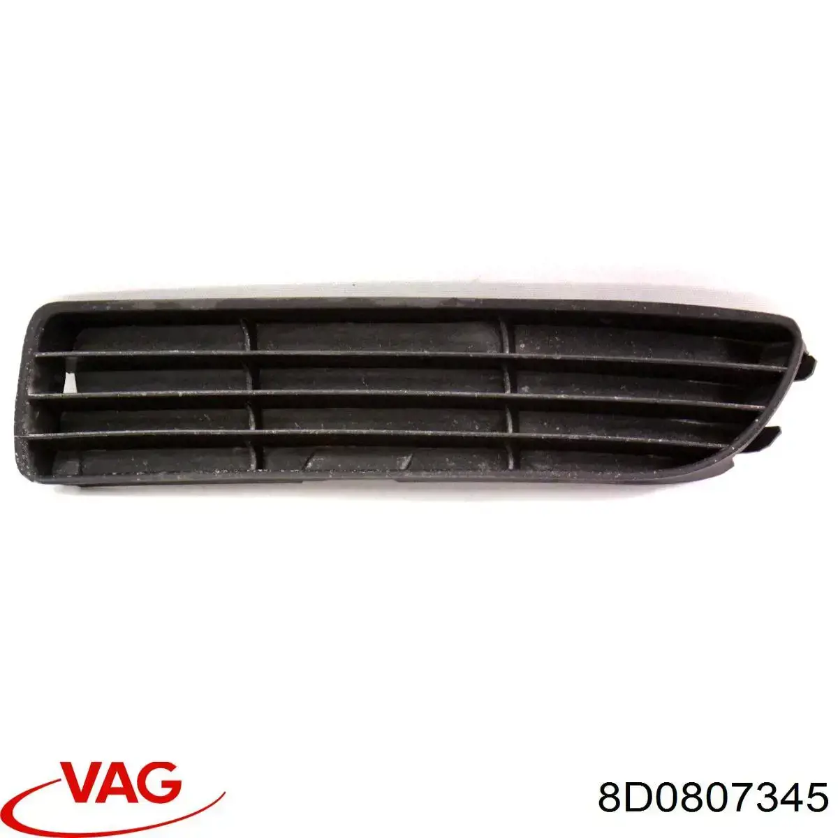 Решітка переднього бампера, ліва VAG 8D0807345 ціна, від 8.44 USD