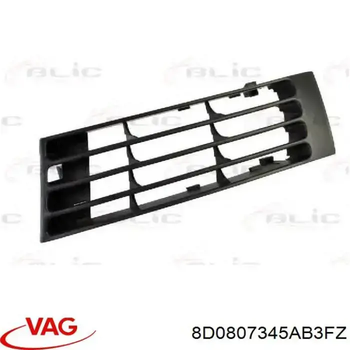 Купити 8D0807345AB3FZ VAG Решітка переднього бампера, ліва