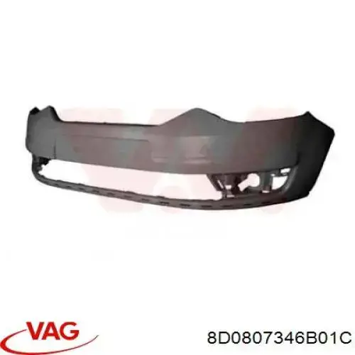 Решітка переднього бампера, права VAG 8D0807346B