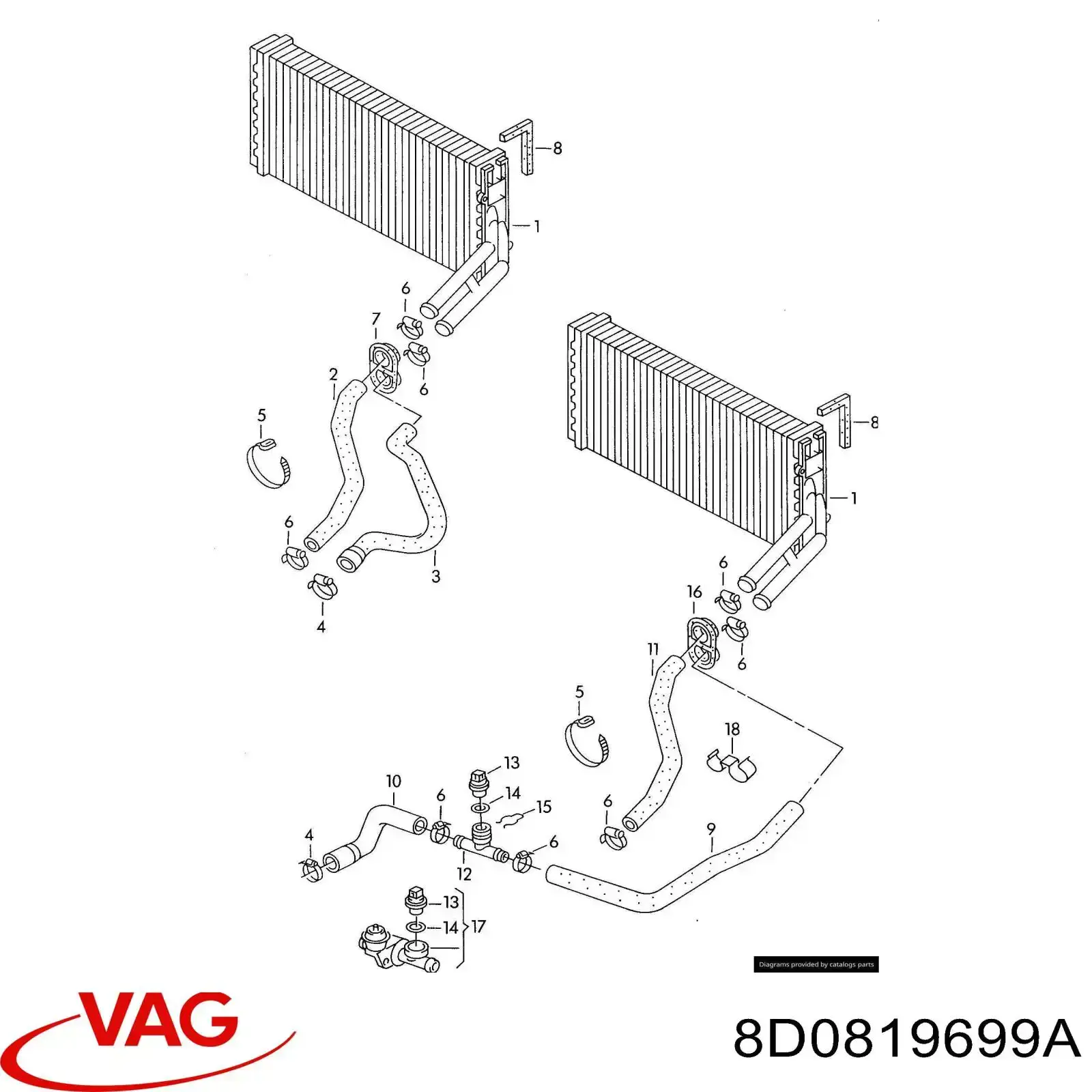  VAG 8D0819699A ціна, від 1.90 USD