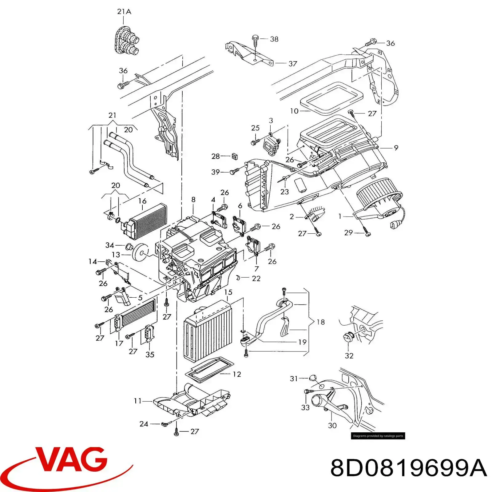  VAG 8D0819699B ціна, від 1.90 USD