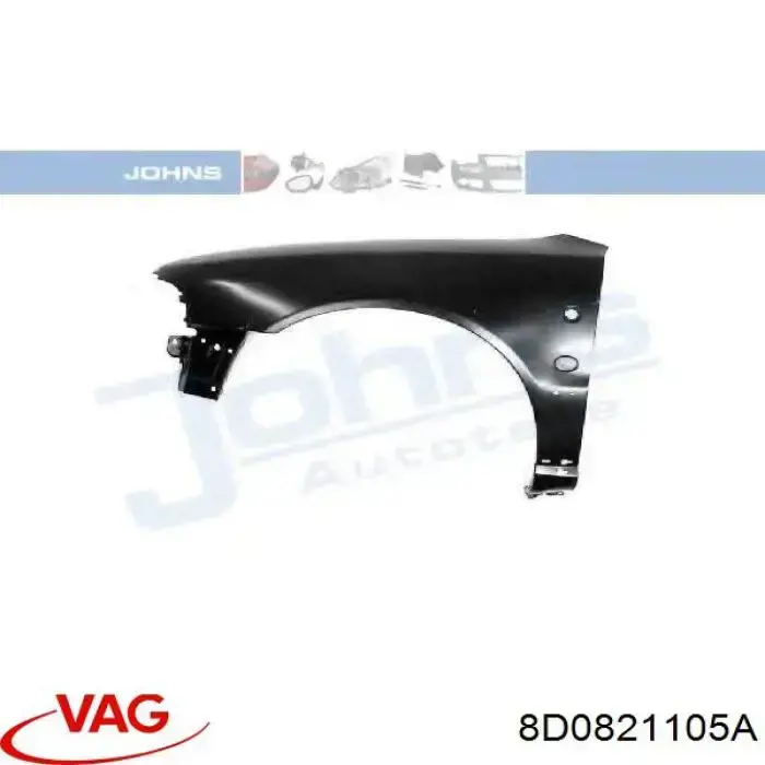 Купити 8D0821105A VAG Крило переднє ліве
