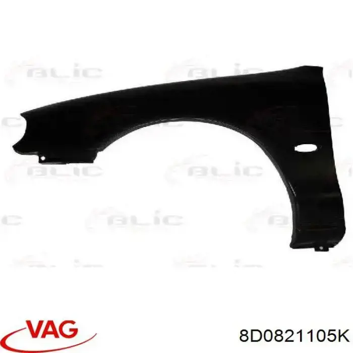 Ліве переднє крило VAG 8D0821105K ціна, від 38.75 USD
