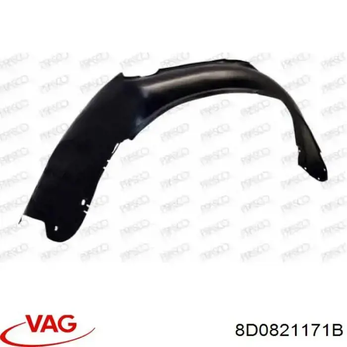 Підкрилок переднього крила, лівий VAG 8D0821171B ціна, від 12.98 USD