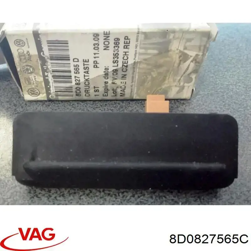 Купити 8D0827565C VAG Кнопка приводу замка задніх 3/5 дверей (ляди)