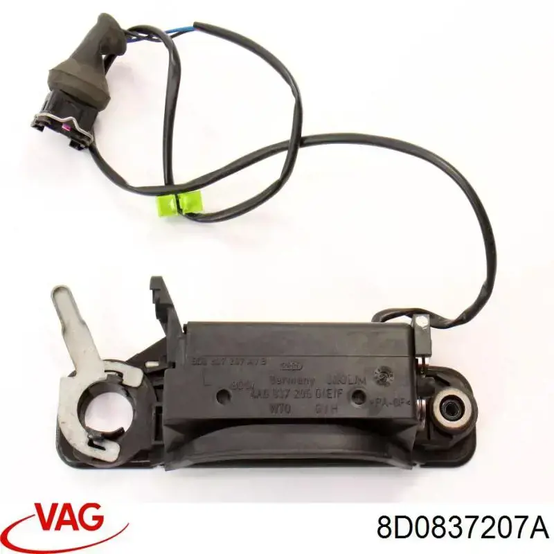 Купити 8D0837207A VAG Ручка передньої двері зовнішня ліва