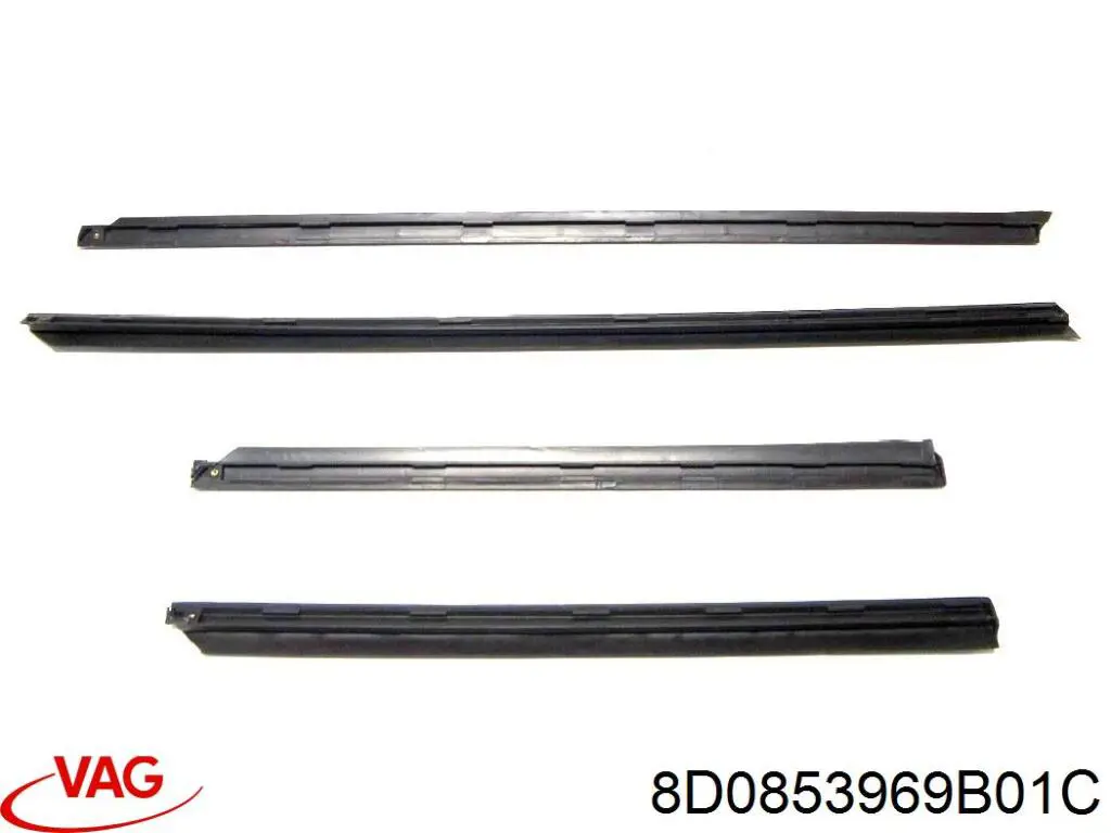 Купити 8D0853969B VAG Молдинг задніх лівих дверей