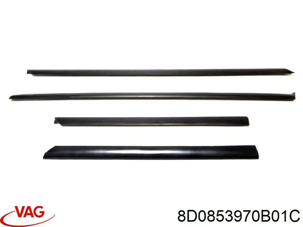 Молдинг задніх правих дверей VAG 8D0853970B01C ціна, від 19.75 USD