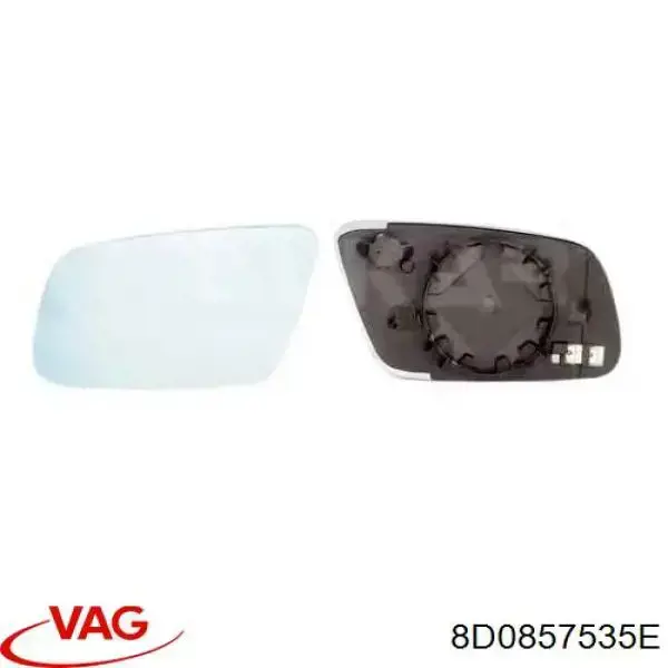 Купити 8D0857535E VAG Дзеркальний елемент дзеркала заднього виду, лівого