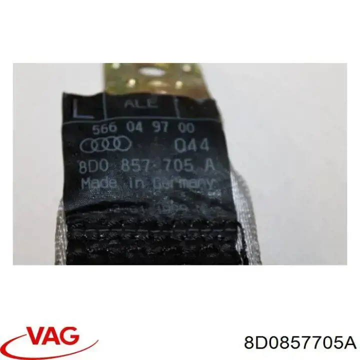 8D0857705A VAG Пасок безпеки передній лівий
