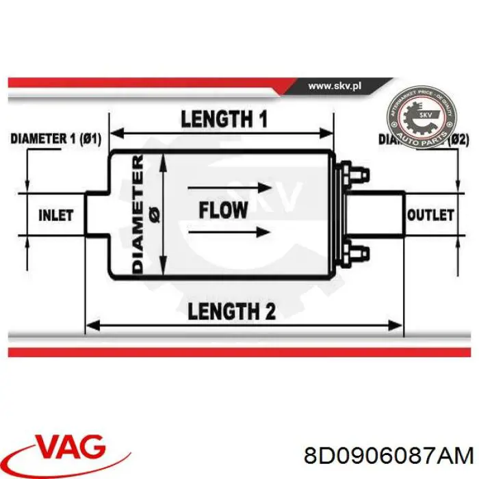 Купити 8D0906087AM VAG Насос занурювальний в баці
