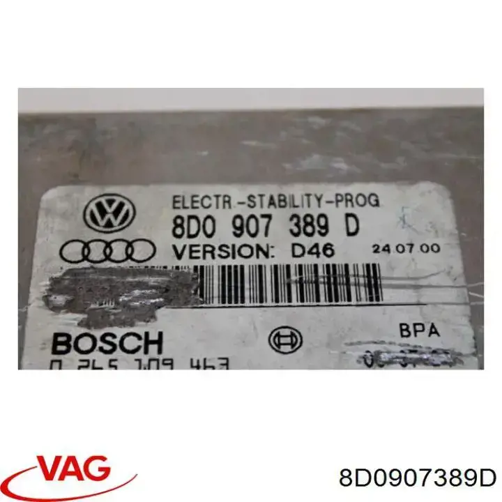 Блок керування ESP VAG 8D0907389D ціна, від 7.05 USD