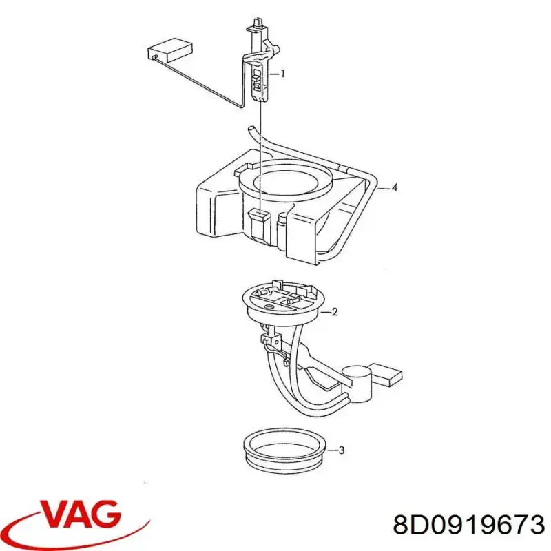 Датчик покажчика рівня палива VAG 8D0919673 ціна, від 10.13 USD