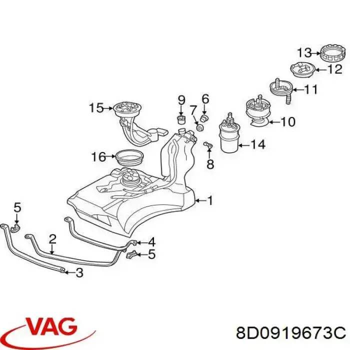 Датчик покажчика рівня палива VVP F88335E ціна, від 10.14 USD