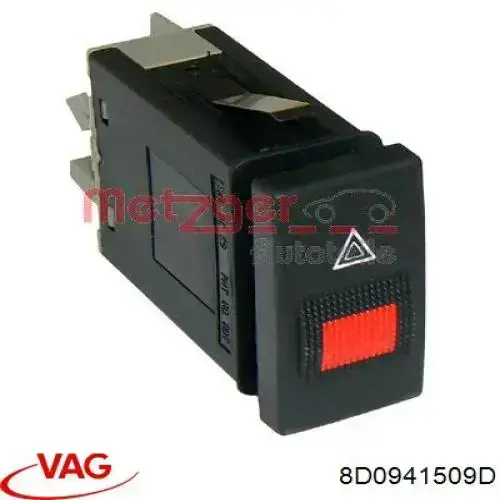 Кнопка включення аварійної сигналізації VAG 8D0941509D ціна, від 13.78 USD
