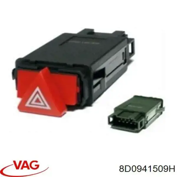 Кнопка включення аварійної сигналізації VAG 8D0941509H ціна, від 28.99 USD