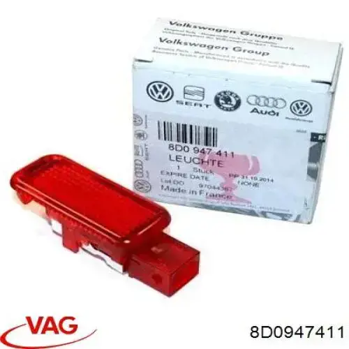 Купити 8D0947411 VAG Плафон підсвітки багажного відсіку