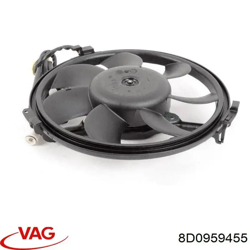Купити 8D0959455 VAG Електровентилятор охолодження в зборі (двигун + крильчатка)