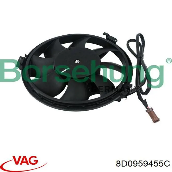 8D0959455C VAG Електровентилятор радіатора
