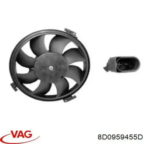 Вентилятор радіатора VAG 8D0959455D ціна, від 59.15 USD