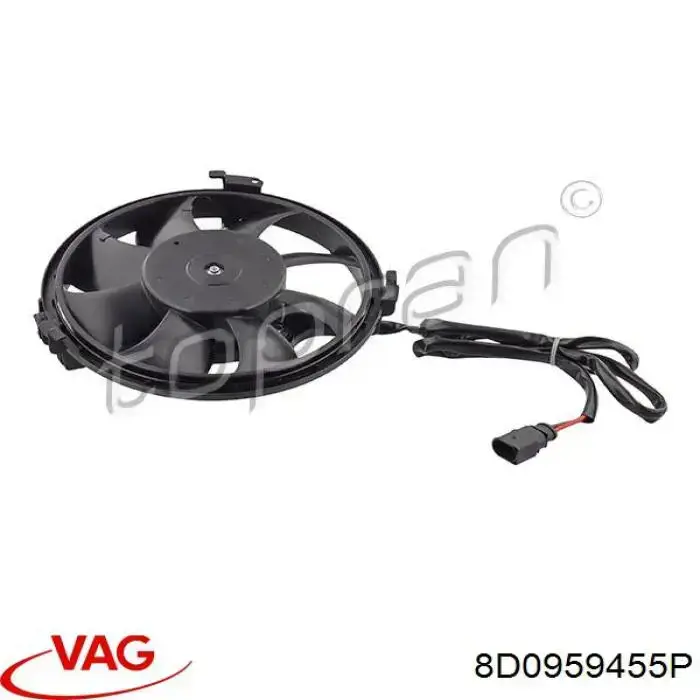 Вентилятор радіатора VAG 8D0959455P ціна, від 38.01 USD