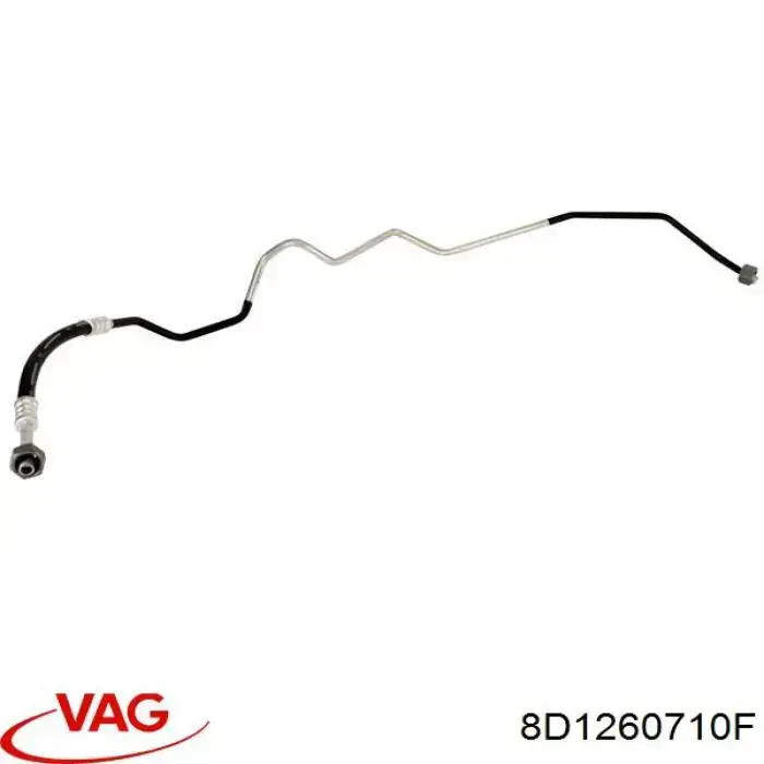 8D1260710F VAG шланг кондиціонера, від радіатора до випарника