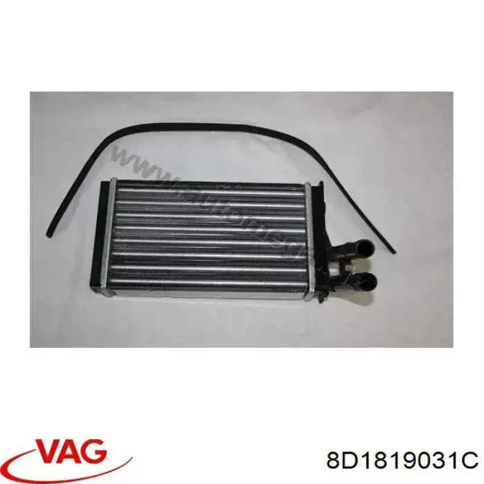 Радіатор пічки (обігрівача) VAG 8D1819031C ціна, від 14.11 USD