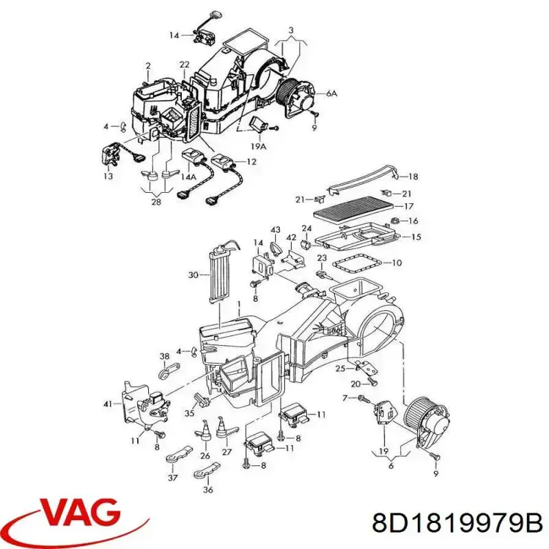  VAG 8D1819979B ціна, від 12.67 USD