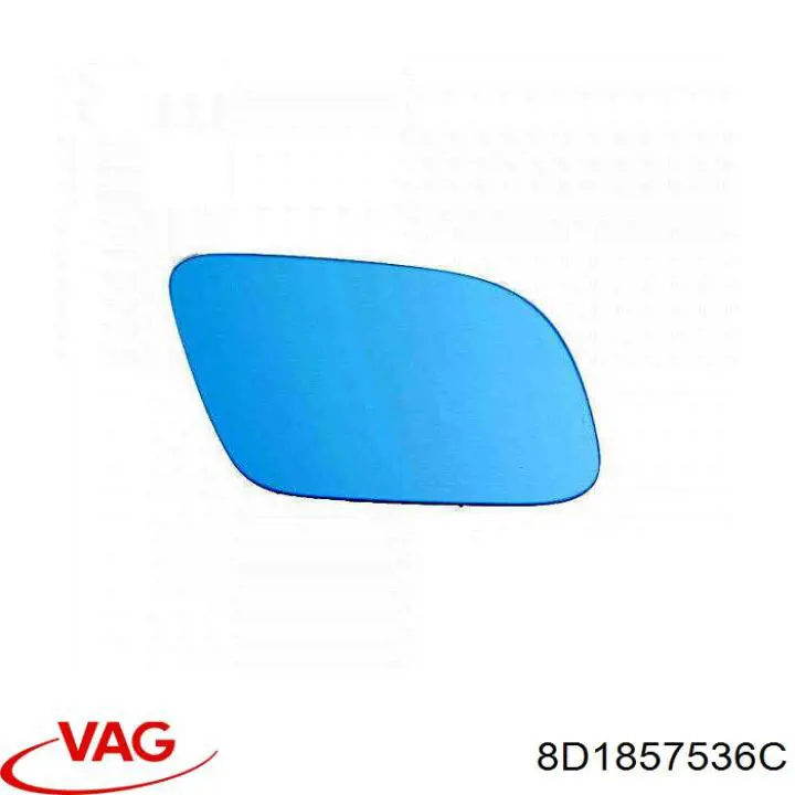 8D1857536C VAG дзеркальний елемент дзеркала заднього виду, правого