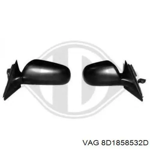 8D1858532D VAG Праве дзеркало заднього виду
