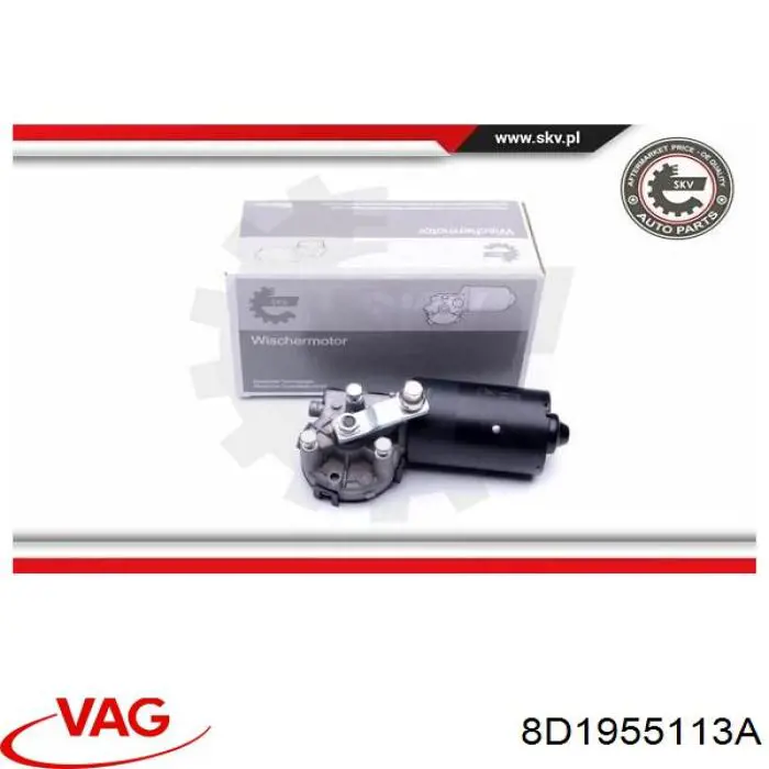 Мотор склоочисника скла (трапеції) VAG 8D1955113A