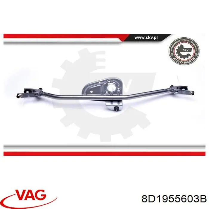 Трапеція щіток лобового скла VAG 8D1955603B ціна, від 23.20 USD