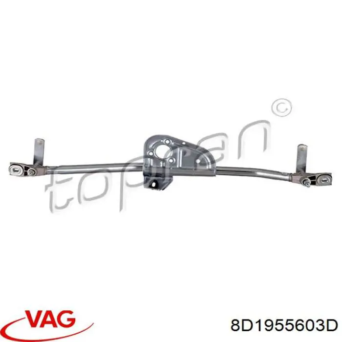 Трапеція щіток лобового скла VAG 8D1955603D ціна, від 21.59 USD