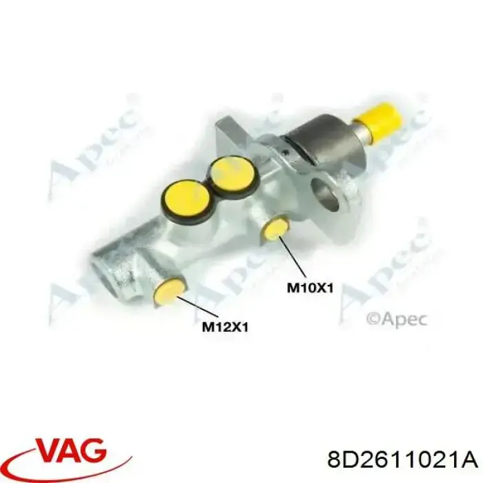 Циліндр головний гальма (Гідротормоз) VAG 8D2611021A ціна, від 62.09 USD