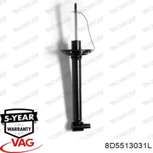 Купити 8D5513031L VAG Стійка амортизатора задня