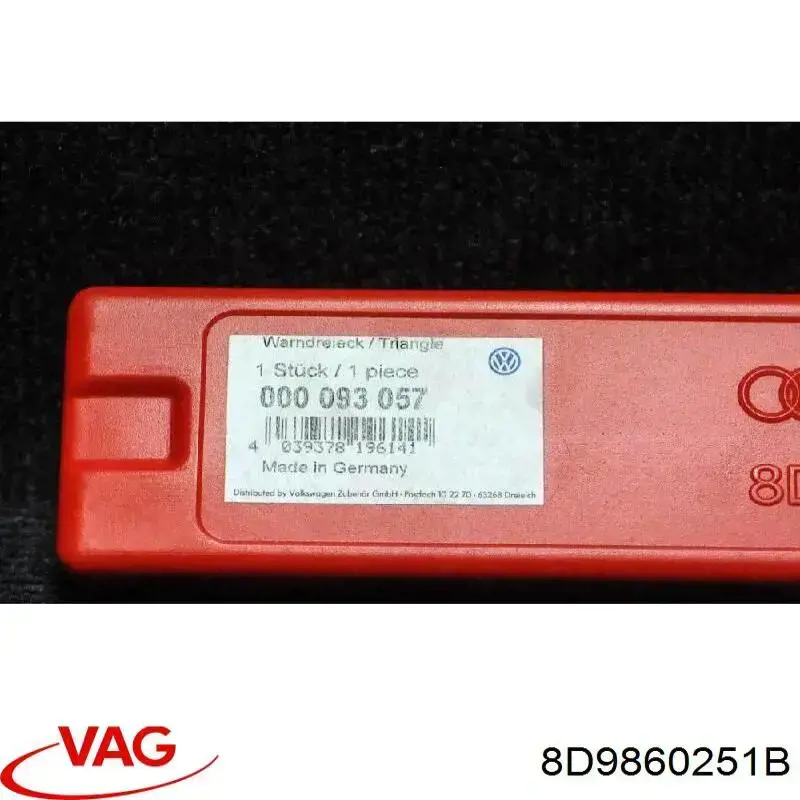 Знак аварійної зупинки VAG 8D9860251B ціна, від 12.67 USD