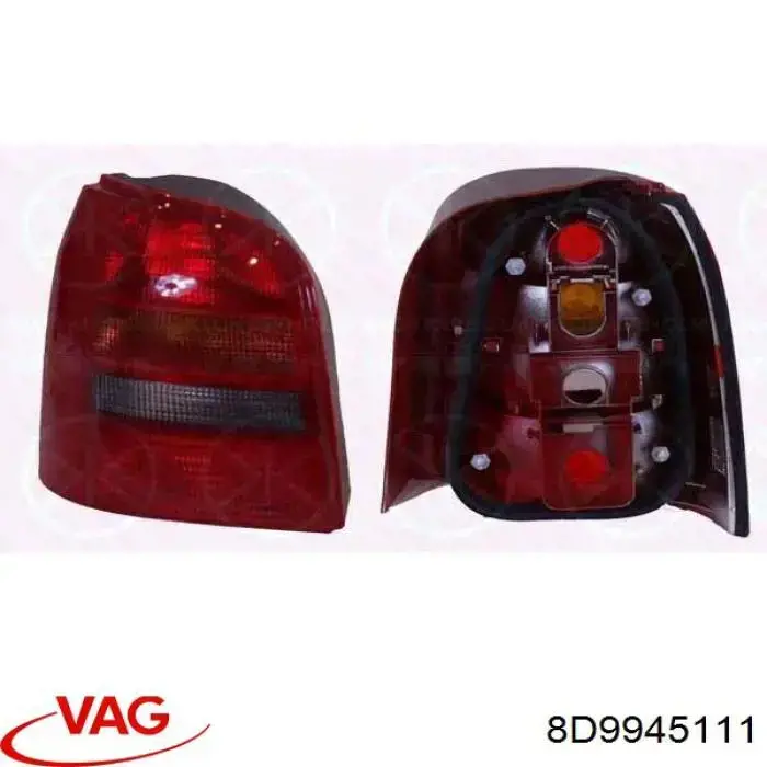 Ліхтар задній лівий VAG 8D9945111 ціна, від 65.26 USD