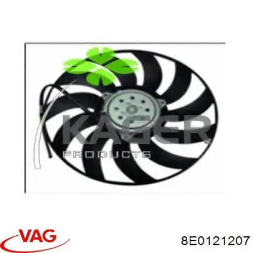 Дифузор (кожух) радіатора охолодження VAG 8E0121207 ціна, від 83.33 USD