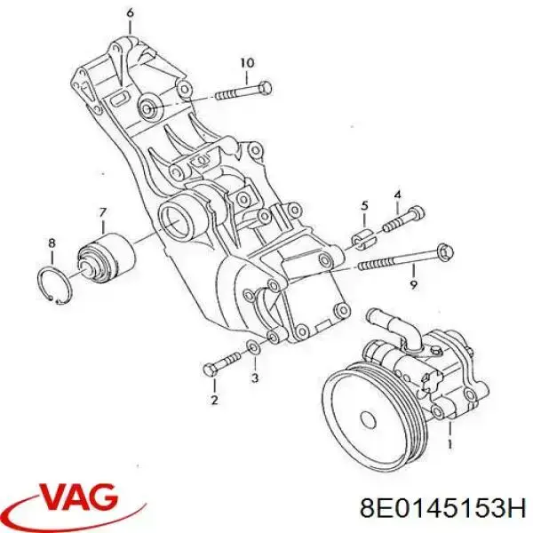 Купити 8E0145153H VAG Насос гідравліки