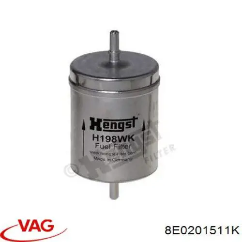 8E0201511K VAG фільтр паливний