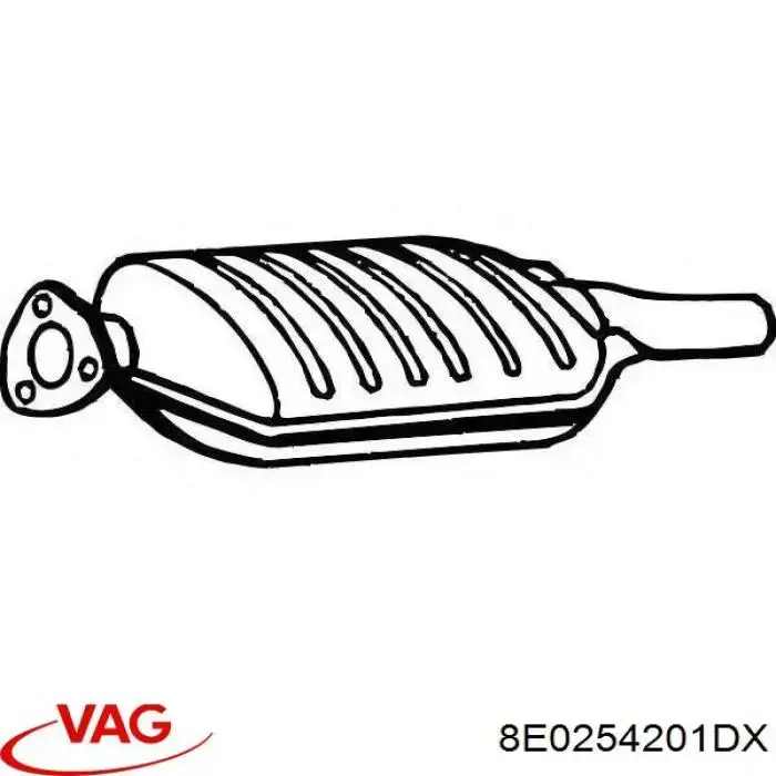 Каталізатор 8E0254201DX VAG