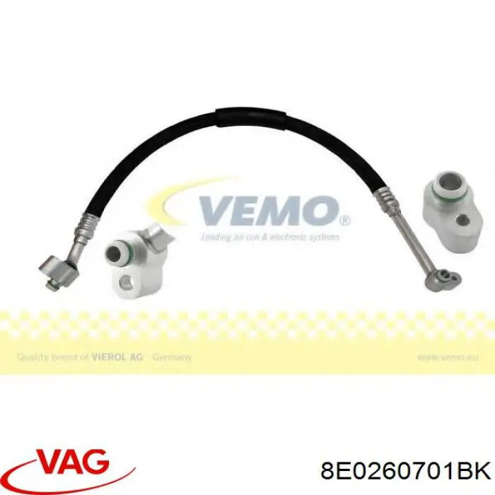 Шланг кондиціонера, від компресора до радіатора Vemo V15200041 ціна, від 70.38 USD