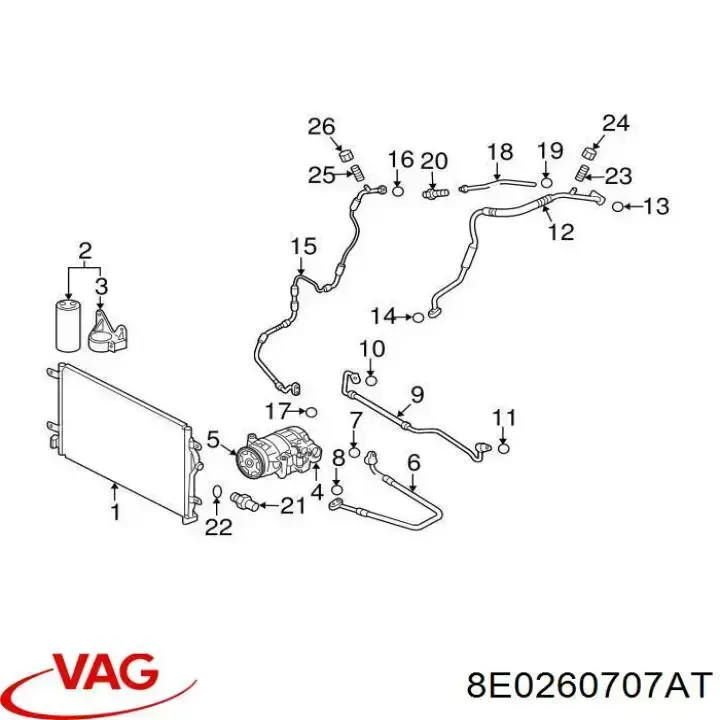 Купити 8E0260707AT VAG 