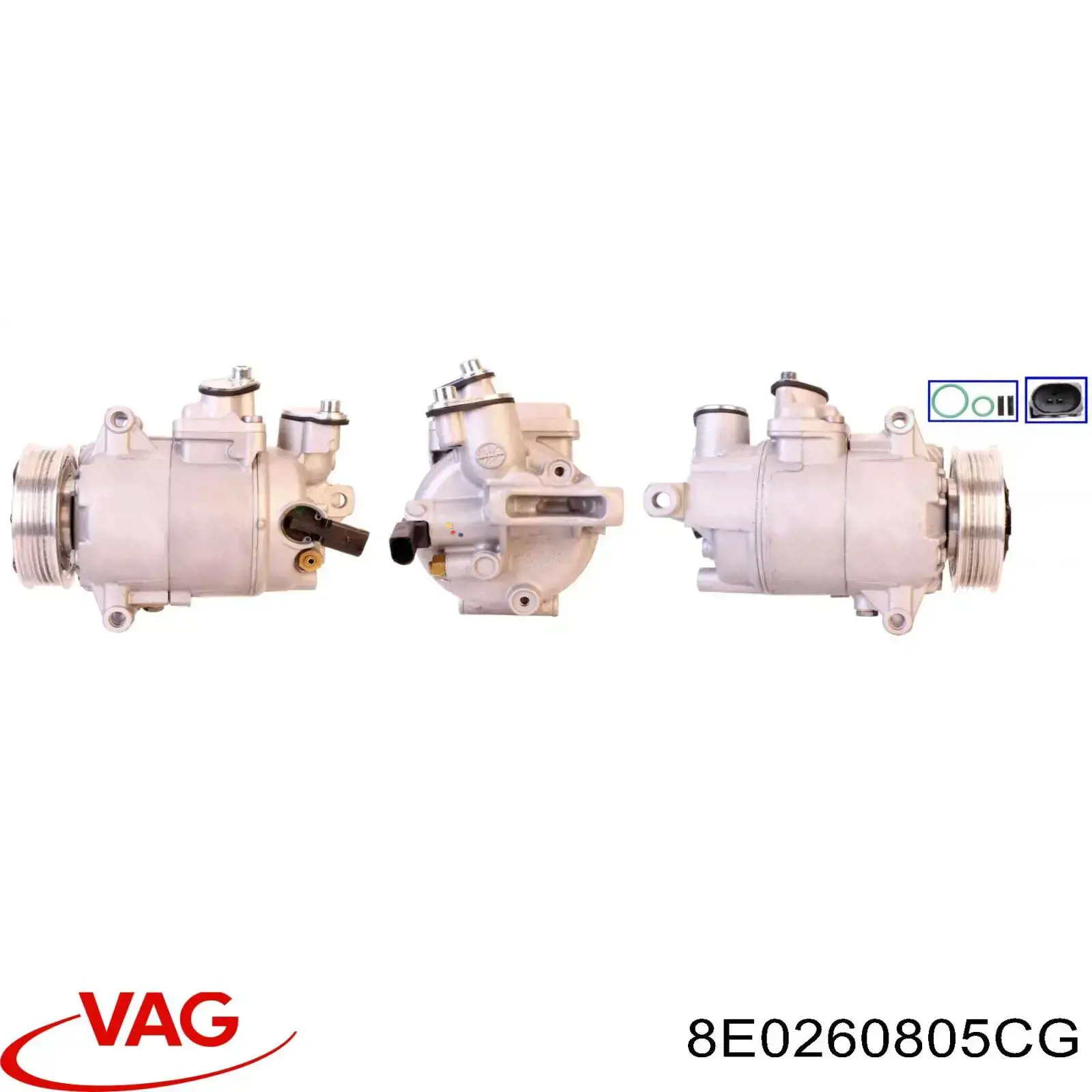 8E0260805CG VAG компресор кондиціонера