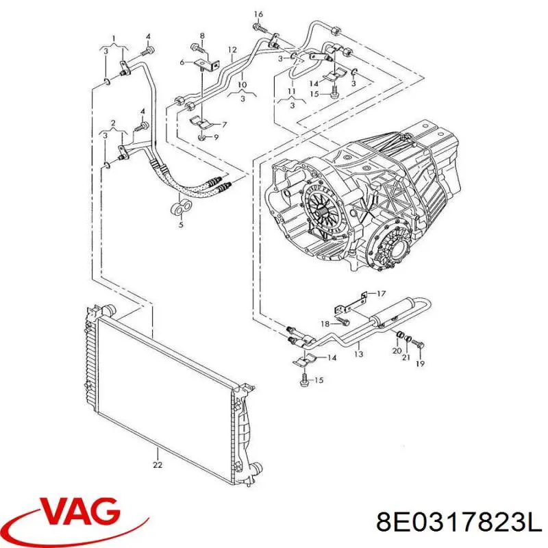 Фільтр коробки автомат VAG 4F0317817F ціна, від 82.12 USD