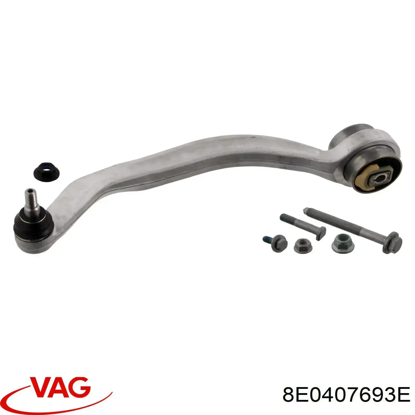 Важіль передній лівий VAG 8E0407693E ціна, від 39.88 USD