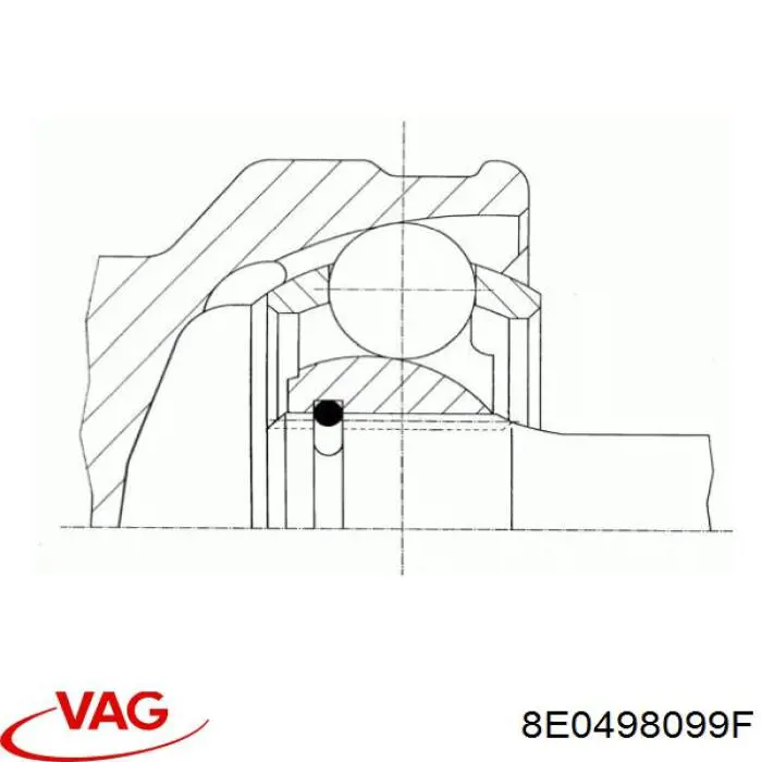 Купити 8E0498099F VAG Шарнір приводу зовнішній